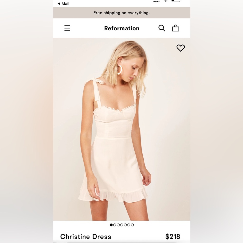 White Reformation Dress 8 Christine Ivory